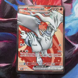 Pokemon Reshiram ex Ultra Rare Holo 158/086 Sv: White Flare Basic Dragon 230 HP - Image 1