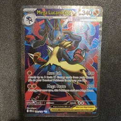 Mega Lucario ex 160/132 Me01: Mega Evolution Holo Pokemon - Image 1