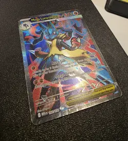 Mega Lucario ex 160/132 Me01: Mega Evolution Holo Pokemon - Image 3