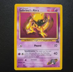 Sabrina’s Abra #19 Pokemon Promo WOTC Black Star Promo Mint Condition - Image 1