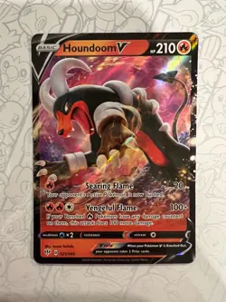 Pokemon TCG Houndoom V 021/189, Sword&Shield Darkness Ablaze NM - Image 1