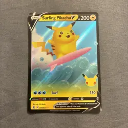 Pokemon TCG - CELEBRATIONS - SURFING PIKACHU V 008/025 - Image 1