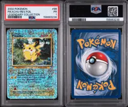2002 Pokemon Legendary Collection PSA 1 PIKACHU Reverse Foil Holo #86 FRESH SLAB - Image 3