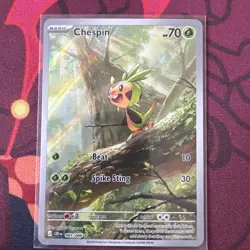 Pokemon TCG Mega Evolutions Chaos Rising Chespin 087/086 - Image 1