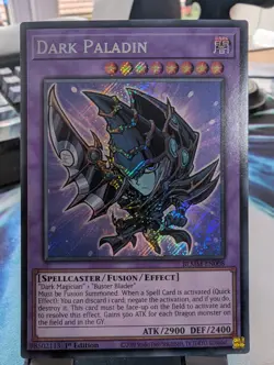 YuGiOh! Dark Paladin BLMM-EN008 CHIBI Secret Rare 1st Ed - Image 1