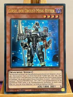 Girsu, Der Orcust-Mekk-Ritter RA03-DE026 Ultra Rare Deutsch NM YUGIOH - Image 1