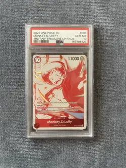 2025 One Piece EN 3rd Anniversary Treasure CP Pack #006 Monkey D. Luffy PSA 10 - Image 1