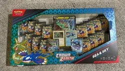 11x Pokemon Crown Zenith Sea and Sky Premium Collection Box Sealed Lot - Image 1