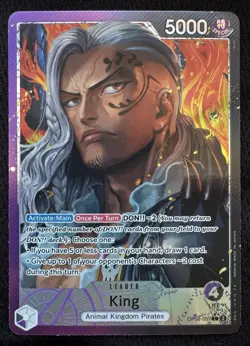 One Piece King OP08-057 Leader Parallel Alt Art English Two Legends - Image 1
