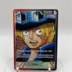 Sabo (Alt Art) OP13-004 Carrying On His Will NM LEADER English One Piece TCG ENG - Image 2