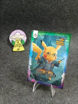 Harry Potter Pikachu 92 Holo Card Pokemon Pikachu Cosplay Series 1 Flash Edition - Image 1