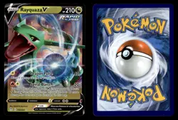 Rayquaza V 110/203 Ultra Rare Evolving Skies Pokemon Card - Image 1