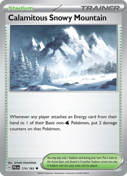 Calamitous Snowy Mountain 174/193 Uncommon | Paldea Evolved | Pokemon Card - Image 1