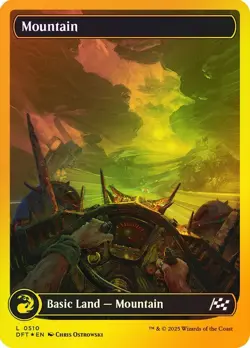 Mountain First Place Foil Full Art Aetherdrift NM MTG - Image 1