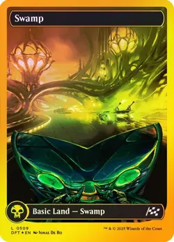 Swamp First Place Foil Full Art Aetherdrift NM MTG - Image 1