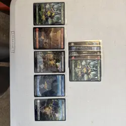 MTG Chocobo Track foil / Basic Land / full art set (5) Final Fantasy (NM) - Image 1