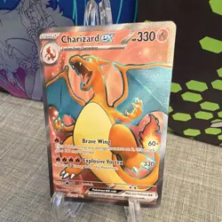 Pokemon TCG Charizard 4/102 Base Set Holo Rare English 120 HP PACK FRESH - Image 1