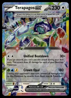 TERAPAGOS EX - 179/217 Double Rare ME: Ascended Heroes Pokemon NM - Image 1
