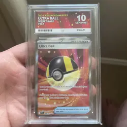 Pokemon TCG Ultra Ball 264/217 Ace 10 GEM Mint - Image 1