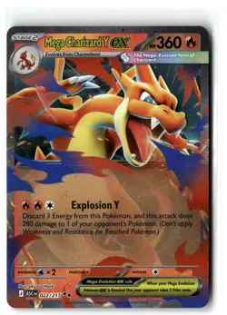 MEGA CHARIZARD Y EX 022/217 Double Rare Ascended Heroes NM - Image 2