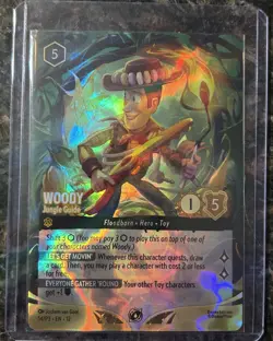 Lorcana Set Championship Top 8 Foil Promo Card - Woody Jungle Guide - Image 1