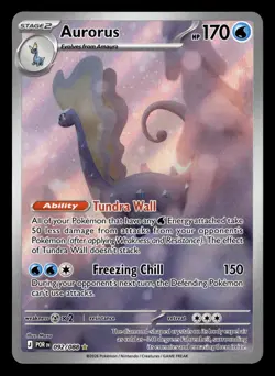 Aurorus 092/088 Illustration Rare Holo Perfect Order Pokemon Card - Image 2