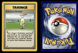 Pokemon Breeder 76/102 Rare Base Set Unlimited Pokemon Card - Image 1