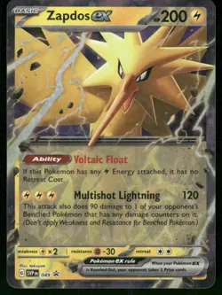2023 Zapdos ex - 049 Promo Holo NM SV: Scarlet & Violet Promo Cards Pokemon - Image 1
