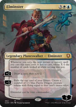 Elminster - Borderless NM, English MTG Commander Legends: Battle for Baldur's Ga - Image 1