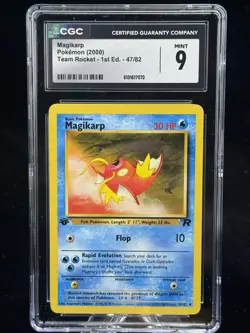 Magikarp #47 1st Edition Team Rocket 2000 Pokemon CGC 9 💦 - Image 1
