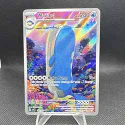 Pokemon Wailord 162/159 Illustration Rare Full Art Holo EN NM - Image 1