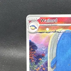 Pokemon Wailord 162/159 Illustration Rare Full Art Holo EN NM - Image 3