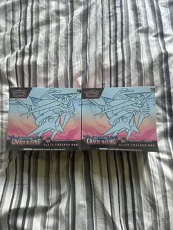 2 x Pokemon TCG Chaos Rising Pokemon Center ETB NEW FACTORY SEALED - Image 1