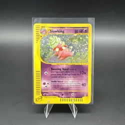 2003 Pokemon Aquapolis Slowking H22/H32 Holo Rare E-Reader WOTC MP SWIRL - Image 2
