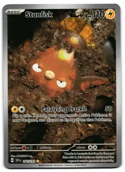 Stunfisk 202/191 - 🌊 Surging Sparks Illustration Rare Pokemon TCG 🖤 - LP - Image 1