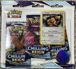 Pokemon Sword & Shield CHILLING REIGN Eevee & Morpeko Blisters + 7 Sleeved Packs - Image 3