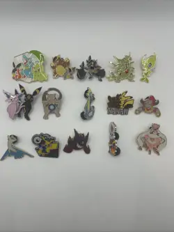 15x Different Official Pokemon Enamel Collector Pin Lot Mega Gengar Pikachu + - Image 1