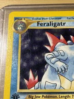 Pokemon TCG 1st Edition Feraligatr 4/111 Neo Genesis Holo Rare VTG WOTC 2000 - Image 2