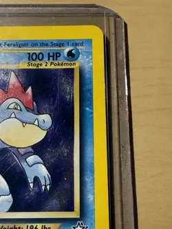 Pokemon TCG 1st Edition Feraligatr 4/111 Neo Genesis Holo Rare VTG WOTC 2000 - Image 3
