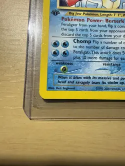 Pokemon TCG 1st Edition Feraligatr 4/111 Neo Genesis Holo Rare VTG WOTC 2000 - Image 4