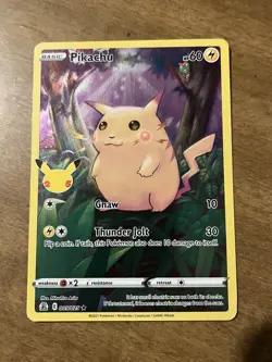 The Pokemon Company Pikachu 005/025 Celebrations Full Art Holo 60HP English - Image 1