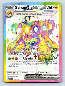 Galvantula ex Ultra Rare 2024 Pokemon Stellar Crown 159/142 Near Mint - Image 1