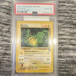 Pokemon TCG Pikachu 27/53 Wotc Promo 2000 Regular PSA 10 Gem Mint EN - Image 1