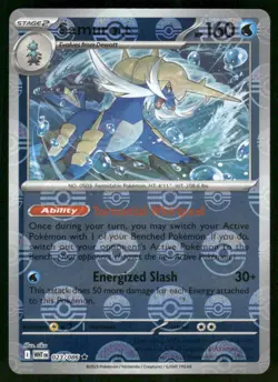 2025 Samurott (Poke Ball Pattern) 023/086 Rare Holo NM SV: White Flare Pokemon - Image 1