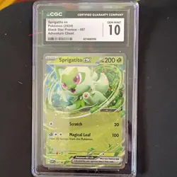 CGC 10 Sprigatito ex 087 Scarlet & Violet Promo Holo English Pokemon TCG - Image 2