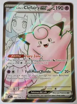 Lillie's Clefairy EX 173 Ultra Rare Scarlet & Violet - Journey Together NM - Image 1