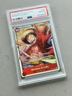 PSA 10 Monkey D. Luffy - One Piece The Three Captains ST10-006 SR (006) English - Image 2
