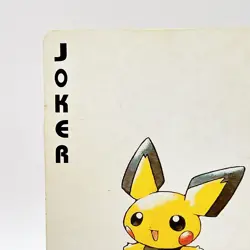 Pichu Pokemon #172 Joker Playing Card Gold Poker Pichu Nintendo Japanese Vintage - Image 2