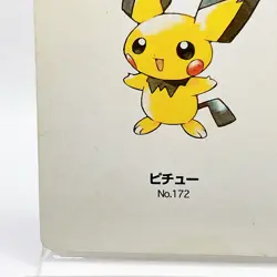 Pichu Pokemon #172 Joker Playing Card Gold Poker Pichu Nintendo Japanese Vintage - Image 4