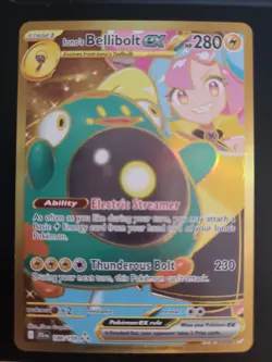 Ionos Bellibolt EX 188/159 Journey Together Gold Secret Rare Pokemon Card NM - Image 1